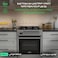 General Gold 60&times;60 cm Freestanding Gas Cooker with Gas Oven, 4 Sabaf Burners, Digital Timer, Double Glass Door, Turbo Fan
