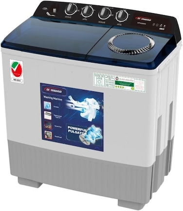 General Gold Twin Tub Washing Machine 28KG, Noise Free, Rust Proof, White