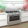 Generalgold 90x60cm Gas Cooker with 5 Italian Sabaf Burners, Wok Burner, Full FFD Safety, Turbo Fan Oven
