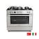 Generalgold 90x60cm Gas Cooker with 5 Italian Sabaf Burners, Wok Burner, Full FFD Safety, Turbo Fan Oven