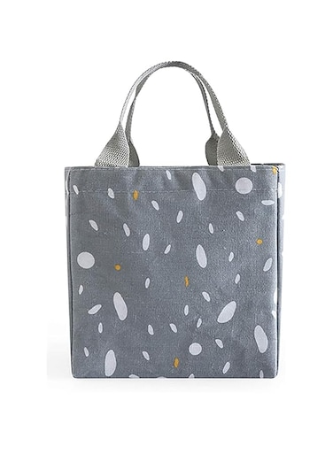 Oasisgalore Lunch Bag, Reusable Insulated Lunch Bag, for Women, Student Travel Picnic and School Lunch Box 5L (Gray)