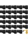 Zhehao 30 Pcs Coffee Syrup Pump Tip Cap Covers Pourer Cap Syrup Covers Black Rubber Caps Fits for Syrup Pump, Pour Dispenser, Oil Liquor Bottle, Keep Syrup Sugar Condiments Olive Clean Preserved