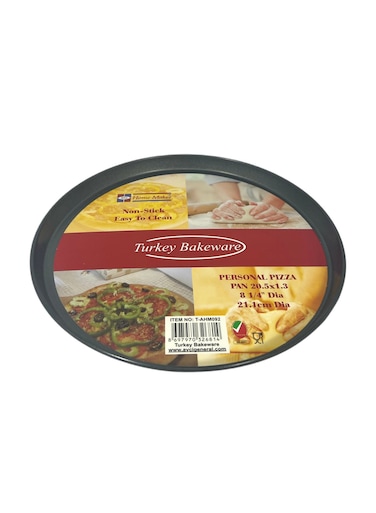 Non-Stick Personal Pizza Pan 20.5Cm X 1.3Cm - Black