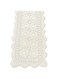 KEPSWET TideTex European Rural Style Handmade Crochet Lace Table Runner Embroidered Table Cover Hollow Out Rustic Table Cover Dresser Decoration Washable Mats (15.7"x39.3", beige)