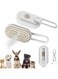 Kyayili 2 Pack Cat Steam Brush, 3-in-1 Rechargeable Pet Grooming Brush for Cat and Dog, Hair Removal Comb for Massage and Tangle-Free Fur