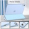 ZOOMEE Case for iPad (A16) 11th Generation 11 Inch (2025), iPad 10th Generation 10.9 Inch (2022) - Ultra Slim Cover with Matte Back Shell Built-in Pencil Holder, Auto Wake Sleep Light Blue
