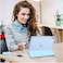 ZOOMEE Case for iPad (A16) 11th Generation 11 Inch (2025), iPad 10th Generation 10.9 Inch (2022) - Ultra Slim Cover with Matte Back Shell Built-in Pencil Holder, Auto Wake Sleep Light Blue