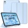 ZOOMEE Case for iPad (A16) 11th Generation 11 Inch (2025), iPad 10th Generation 10.9 Inch (2022) - Ultra Slim Cover with Matte Back Shell Built-in Pencil Holder, Auto Wake Sleep Light Blue