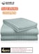 4-Piece Luxury Super King Pastel Green Striped Bedding Set (Flat Sheet 260&Atilde;&mdash;240 cm, Fitted Sheet 200&Atilde;&mdash;200+30 cm, 2 Pillowcases 50&Atilde;&mdash;75 cm) &acirc;&euro;&ldquo; Premium Microfiber, Hotel-Style Comfort