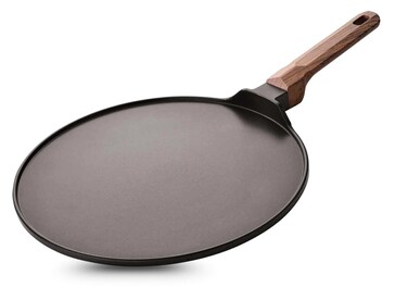 Di Casa Non Stick Dosa Tawa 27 cm   3 Layer Non Stick Aluminium Cookware   4.8 mm Thick Base for Even Heat   Easy Grip Handle   Gas &amp; Induction Friendly