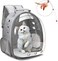 TOMVAES Cat Backpack Carrier Bubble,Pet Carrier Backpack, Airline-Approved, Cats and Puppies Ventilate Transparent Capsule Backpack, Designed for Travel, Walking, Hiking and Outdoor Use(Grey)