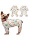 Dog Pajamas, Dog Pjs for Small Medium Dogs, Cotton Dog Onesie Jumpsuit, Doggie Hair Shedding Cover, Cute Pet Clothes Apparel (Pink, XL)