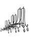 ELECDON 6 Pack 3 Sizes Iron Display Stand, Black Iron Plate Holder Stand for Displaying Pictures, Plates, Books and Arts (4, 6, 8 inch)
