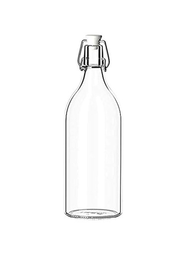 YWHH Korken Bottle With Stopper Clear Glass 1L