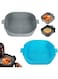 Proxima Direct Silicone Air Fryer Liners, 2PCS Air Fryer Liners Reusable Square Non-Stick Air Fryer Oven Accessories Silicone Basket, Replacement of Parchment Liner Paper, Silicone Baking Tray Pots
