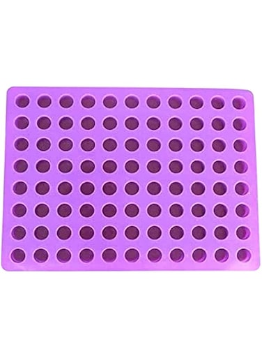 Cake Molds - 88 cavities Mini Round cheese cakes molds, 80 Square Heart baking silicone mold for Chocolate Truffle Candy ice mold (M0021 88 Round)