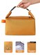 Life Lunch Bag for Women &amp; Men Fresh Keep Lunch Box, Small Leakproof Cooler Bag Food Lunch Containers High Capacity Reusable Lunch Tote Bags for Work, Office, Picnic, Travel (Yellow)