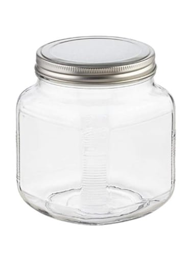Anchor Hocking 32oz Cracker Jar with Brushed Metal Lid