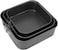 Professional Springform Cake Pan Set &ndash; Leakproof Non-Stick Square Baking Pans for Cheesecake, Brownies, Lasagna &amp; Pizza