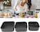Professional Springform Cake Pan Set &ndash; Leakproof Non-Stick Square Baking Pans for Cheesecake, Brownies, Lasagna &amp; Pizza