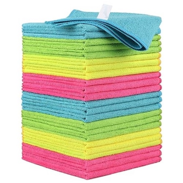 Microfiber Cleaning Cloths For kitchen (40 Pack), Multi-Purpose, Household or Industrial