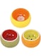 Oasisgalore Hamster Food Bowl, Ceramic - Rabbit Food Dish and Water Bowl for Bunny Guinea Pig Gerbil Ferret Syrian Hamster Chinchilla (3 Pack)