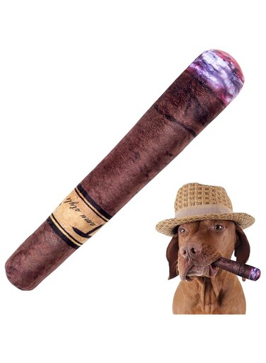 Tamu Style Funny Dog Toy with Interactive Squeaky Sound and Plush Cotton Filled Softness for Small, Medium, and Large Puppies and Dogs, Fun Novelty Play