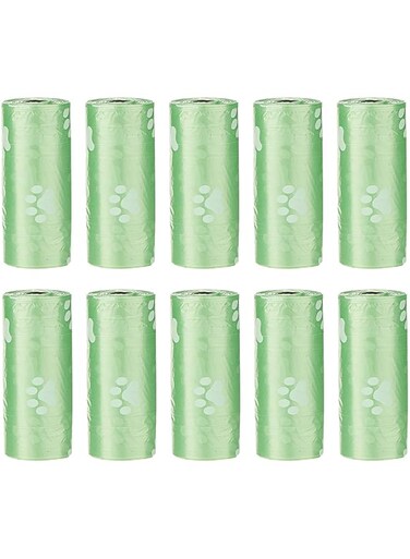 YumLock 150 Pieces Pet Dog Waste Bag Poop Bags 10 Rolls