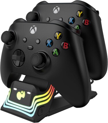 PDP XBOX SX AFTER GLOW WAVE DUAL CHARGER BLACK