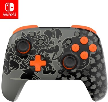PDP REMATCH Glow Wireless Controller For Nintendo Switch Blackout Bowser (International Version)