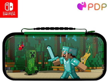 PDP NSW  Travel Case &ndash; MINECRAFT FOREST BATTLE
