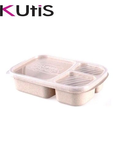 3-Grid Lunch Box With Lid