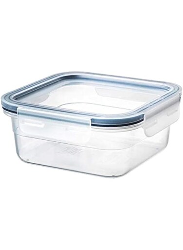 Ikea Plastic Square Transparent Food Container with Lid, 750 ml (25 oz)