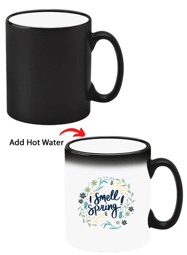 Colour Changing Heat Sensitive Magic Mug - Add Hot Tea or Coffee I Smell Spring For Home Office Gift Kids Men Women