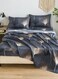 Home 4 Pieces Bedsheet Set, Brown Color.