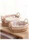 Nest Set of 2 Eco-Friendly Woven Baskets with Handles &acirc;&euro;&ldquo; Durable Oval Handwoven Storage Bins with Sturdy Plastic Frame, Removable Fabric Liners, and Versatile Storage for Living Room, Bedroom, Bathroom, and Nursery &acirc;&euro;&ldquo; Beige