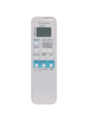 New Remote Control Fit for Sanyo Air Conditioner KS1872 KS1712 KS2472 KS0951 RCS-1PS4U-G KS1852 KS1251 HS1852 SAP-K127GS5A KMS0972 RCS-1PS4U-G RCS-SH1BG RCS-5S1E RCS-7S1E