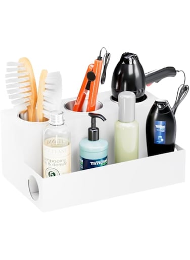 PUNCHISH Hair Tool Organizer (White)