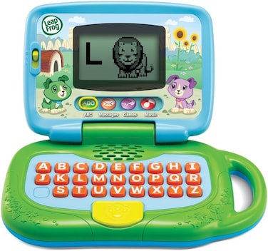 جهاز Leapfrog Scout My Own Leaptop (أخضر)، كمبيوتر محمول تعليمي تفاعلي، يعلم الحروف والأرقام والأنشطة الترفيهية، مثالي للأطفال من عمر سنتين إلى خمس سنوات