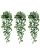 Whonline 3 Pack Artificial Hanging Plants Fake Plants with Pots for House Bedroom Wall Garden Decor
