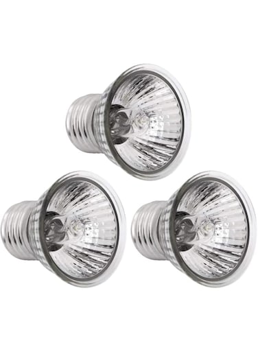 Khazna 3Pack 75W UVA+UVB Bulbs, Heat and Light for Reptiles and Amphibian Tanks, Terrariums and Cages, Heat Lamp Basking Lamp Heater Light Replacement Bulbs, Works with Various Lamp Fixtures(120V)