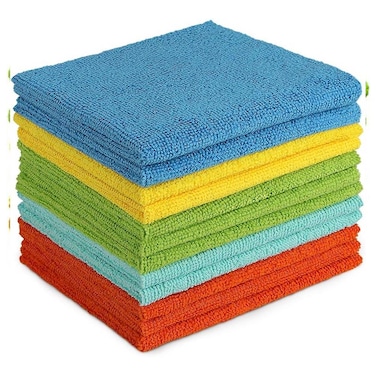12Pcs Premium Microfiber Cleaning Cloth For Household Cleaning