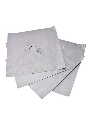 Protective Cover For Stovetop Burner Silver 270x270mm