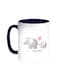 I Love My Mother Printed Coffee Mug Blue/White 11ounce