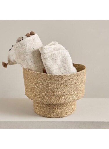 Home Box Noir Grass Storage Basket - 28x28x23 cm