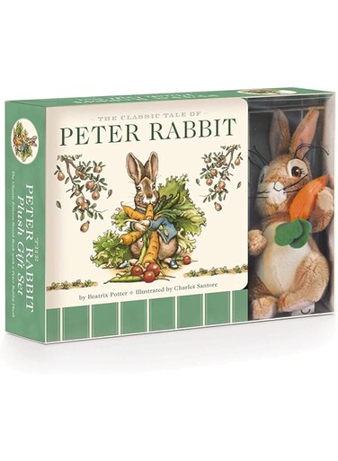 The Peter Rabbit Plush Gift Set (The Revised Edition): Includes the Classic Edition Board Book + Plush Stuffed Animal Toy Rabbit Gift Set