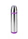 Nessan Vacuum Flask Double Wall With Color Band, Silver/Purple, 500 ML, F-Ev044