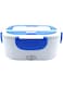 Dubai Gallery Portable Electric Lunch Box White/Blue 24.5X11X11Cm AMZ-N44173463A