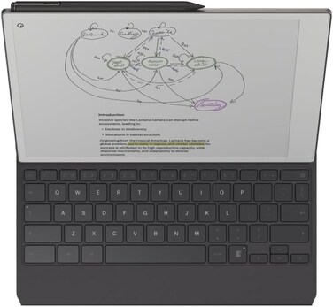 reMarkable Paper Pro - Mosaic weave Type Folio keyboard for your 11.8'' Paper Tablet &ndash; Basalt (International Version)