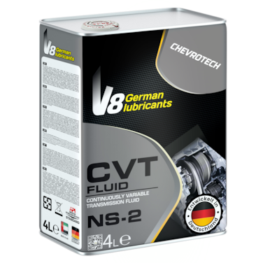 V8 German Lubricant CVT-NS-II Automatic Transmission Fluid/Gear Oil - Premium Synthetic Formula for Optimal Performance and Smooth Gear Shifting, 4L